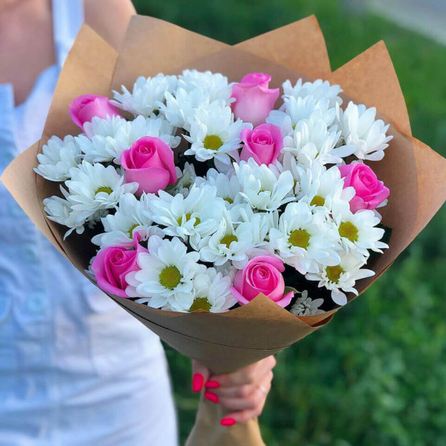 Букет цветов "Момент счастья" Букет цветов "Момент счастья"